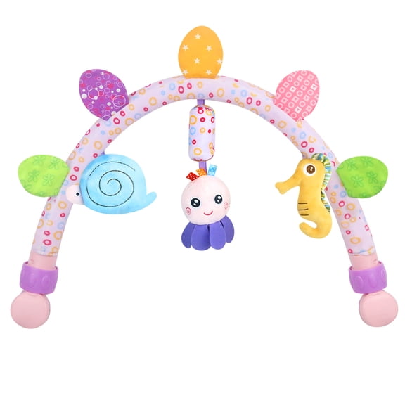 Baby Bassinet Toys, Pram Hanging Toy with Teether for Indoor/Outdoor Use, 0+ Months