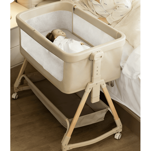 Baby Bassinet for Infants,Khaki