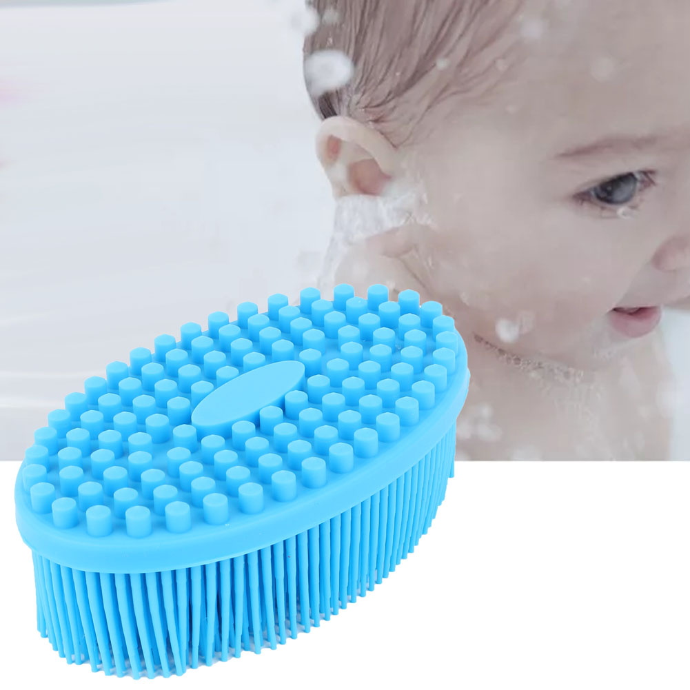 Baby Bath Brush Child Silicone Body Massage Brush Body Wash Bath Shower