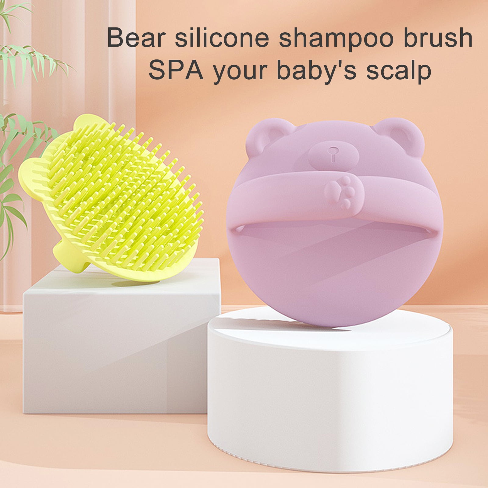 Baby Bath Brushes, Pack of 2, Cradle Cap Brushes, Baby Bath Silicone