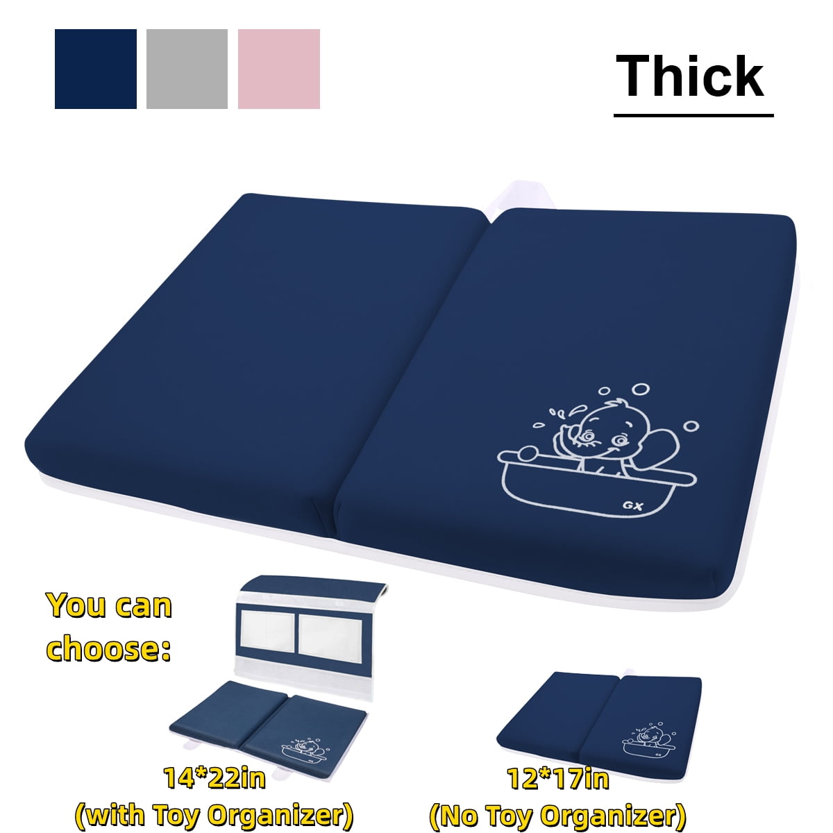 Baby Bath Kneeler and Elbow Rest ,Safty Kneeler Mat for Tub Bathing and