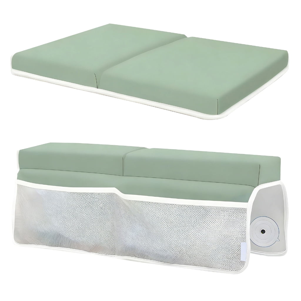 Baby Bath Kneeling Pad Set Memory Spume Knee Elbow Assist Toy Storage Pouches Against Slip
