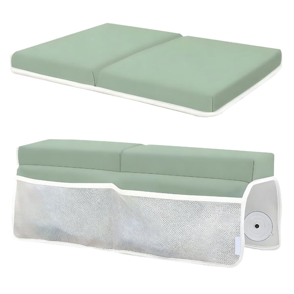 Baby Bath Kneeling Pad Set Memory Spume Knee Elbow Assist Toy Storage Pouches Against Slip