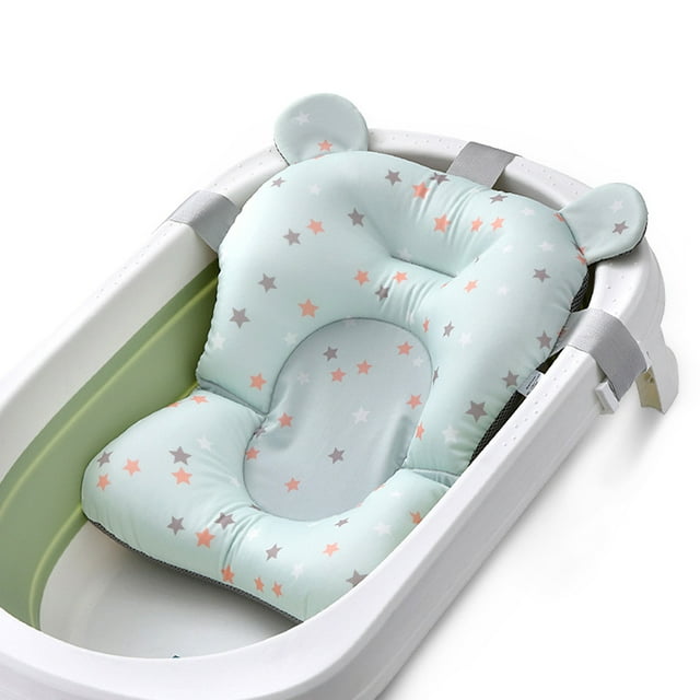 Baby Bath Pad, Adjustable NonSlip Infant Bath Support Seat, Baby Bath