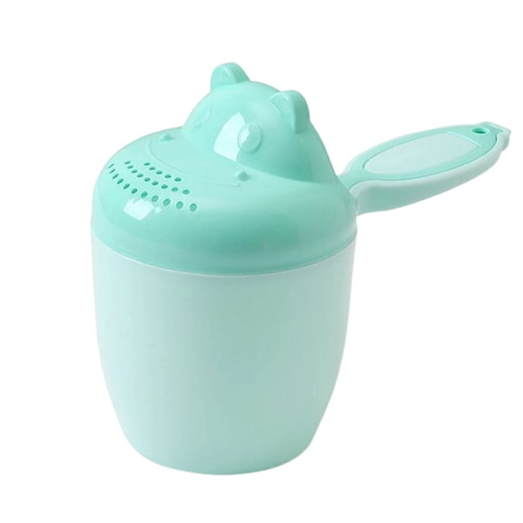 Baby Bath Rinser Cup Cartoon Hippo Design Thickened Pourer Bucket for Toddler Hair Washing and Shower