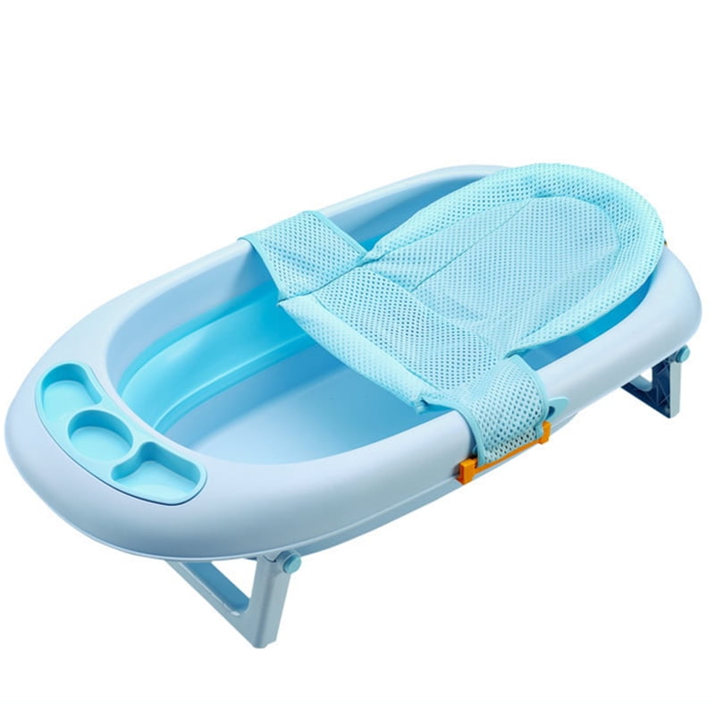 Baby Bath Seat Infant Bathing Support Mat with Four Safety Support