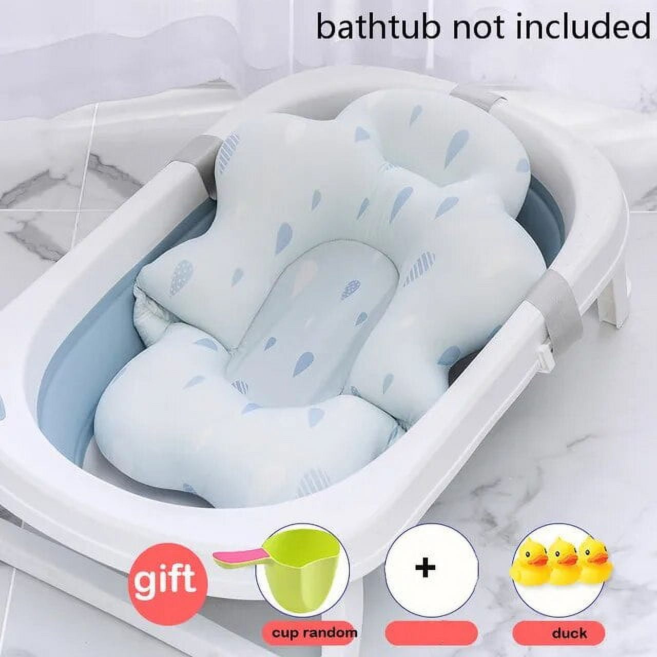 Baby Bath Seat Support Mat Foldable Baby Bath Tub Pad Chair Newborn ...