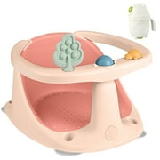 Bath Seat for Toddlers 6 Months & up, Non-Slip Toddler Bath Seat for Newborn, Sit Up Bath Tub Chair with Suction Cups, Open Design