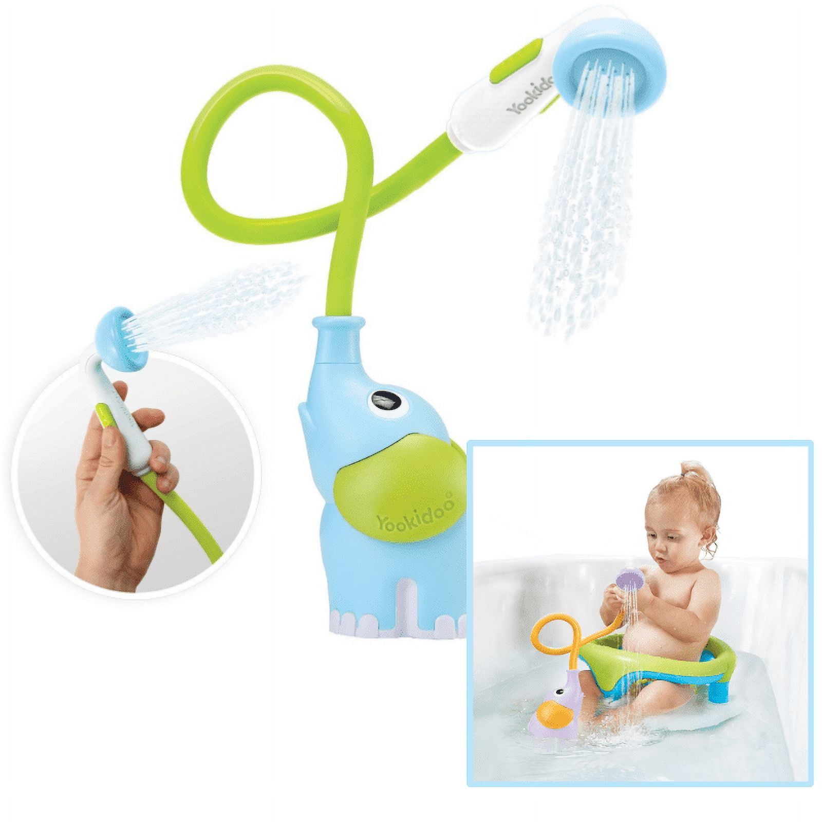 Baby Bath Shower Head Elephant Bathtub Water Pump Cartoon Elephant Bath