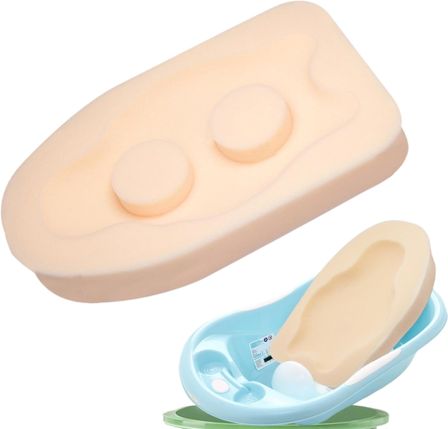 Sponge Support Baby Bath Sponge Mat Cushion for Safe Bathing Support in Tub or Sink ...
