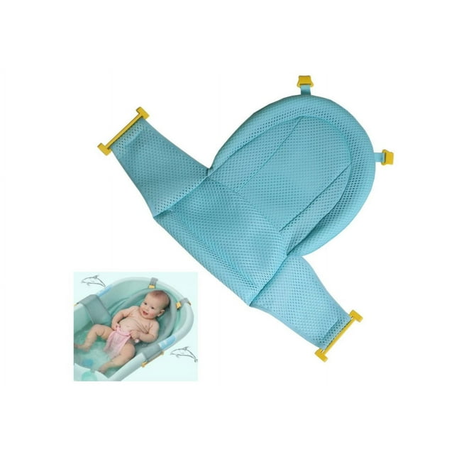 Baby Bath Support Seat, Newborn Shower Mesh For bathtub,3D Mesh Bath Support Seat Adjustable