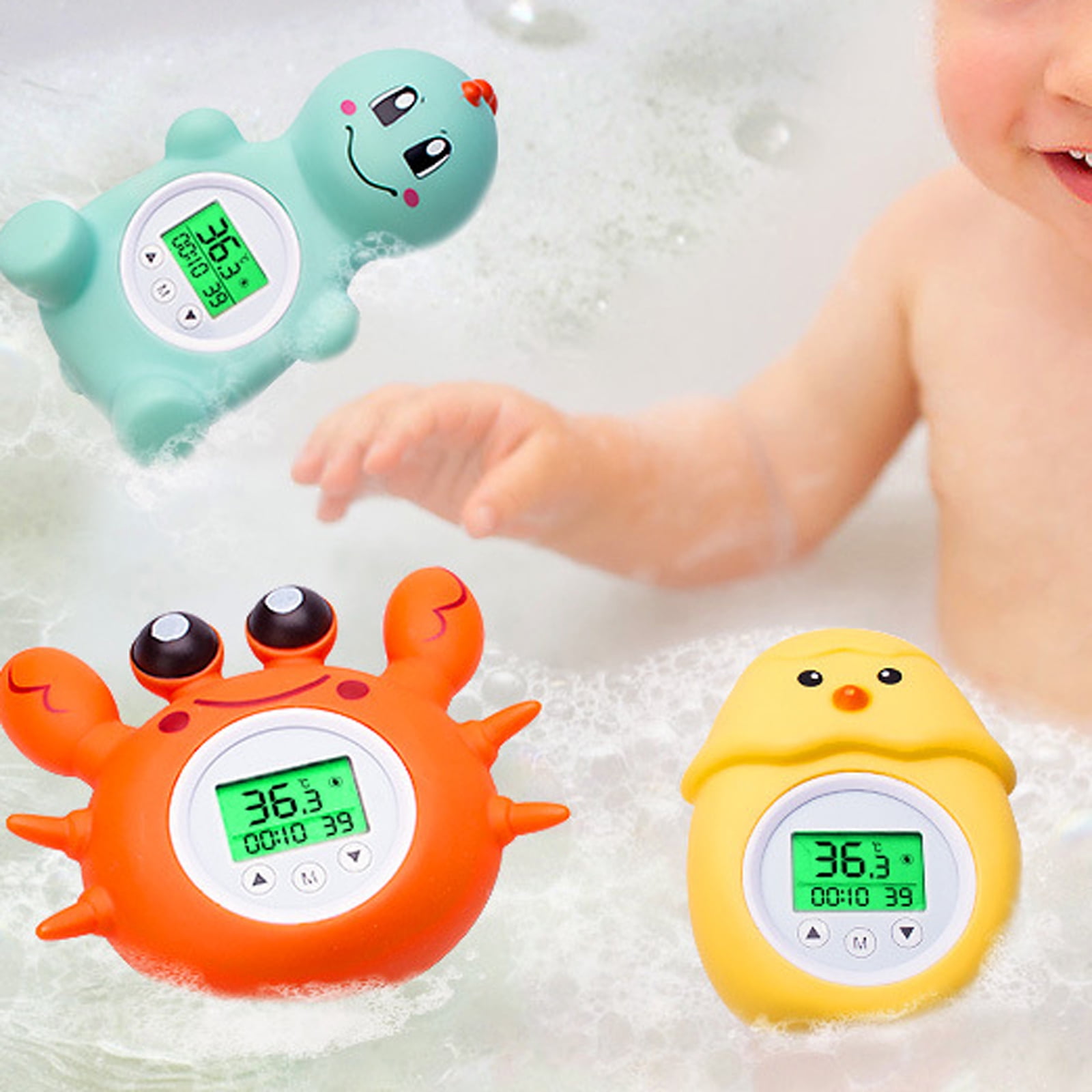 Baby Bath Thermometer Floating Toy Thermometer with Room Thermometer