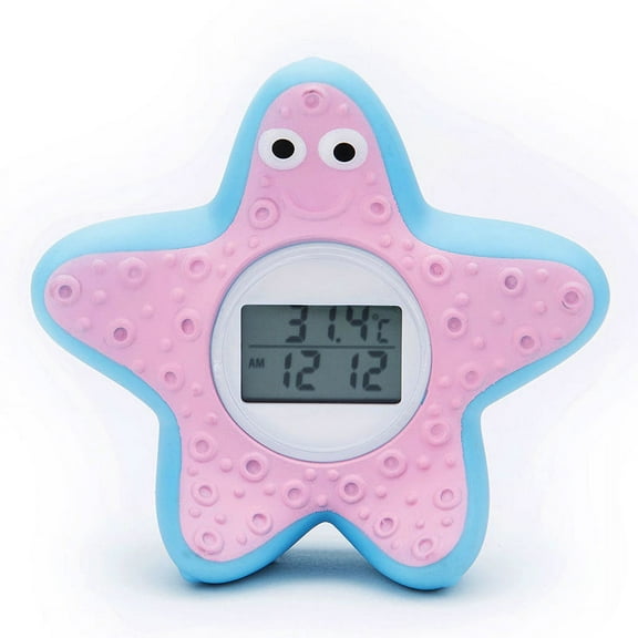 Baby Bath Thermometer with Floating Toys - Digital Water & Room Temperature Monitor, Rechargeable Thermometer with Alerts for Newborn Bath Essentials, Infant Safety