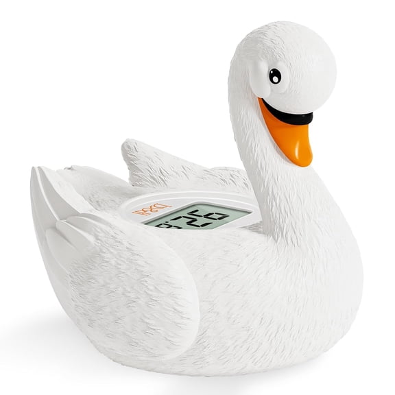 Baby Bath Thermometer, Swan Digital Infant Bathtub Thermometer - Reliable Temperature Readings - Easy to Read Screen - Waterproof, Safe Floats in Water Toy, Newborn Must Haves