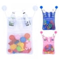 thumbnail image 1 of Baby Bath Toy Organizer Quick Dry Bathtub Mesh Net 2x Locking Suction Cups 2xHooks, 1 of 5