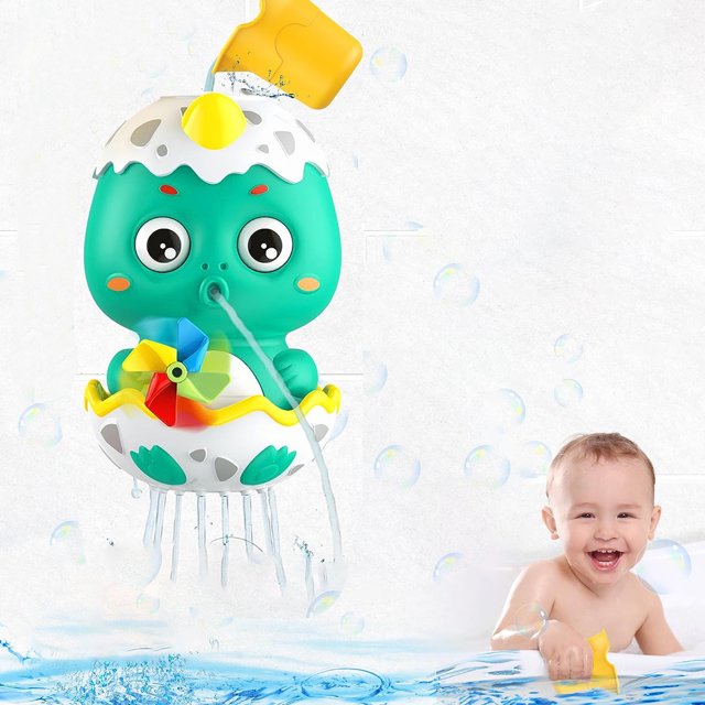 Baby Bath Toy, Toddler Bathtub Tub Pool Toy for Baby 3 4 5 6 Shower, Dinosaur Water Toys for Kid