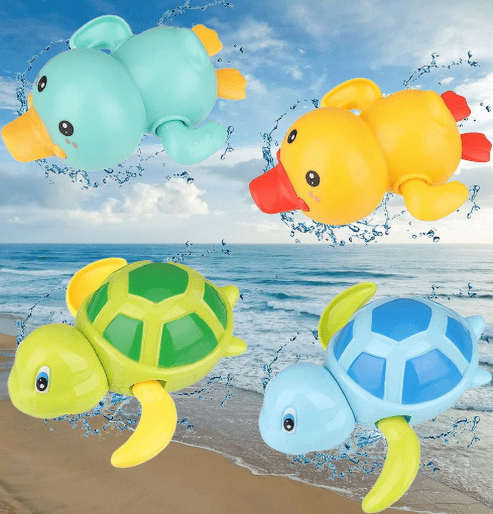 Baby Bath Toys, 4 PCS Baby Bath Tub Toys Windup Toys Paddling Pool