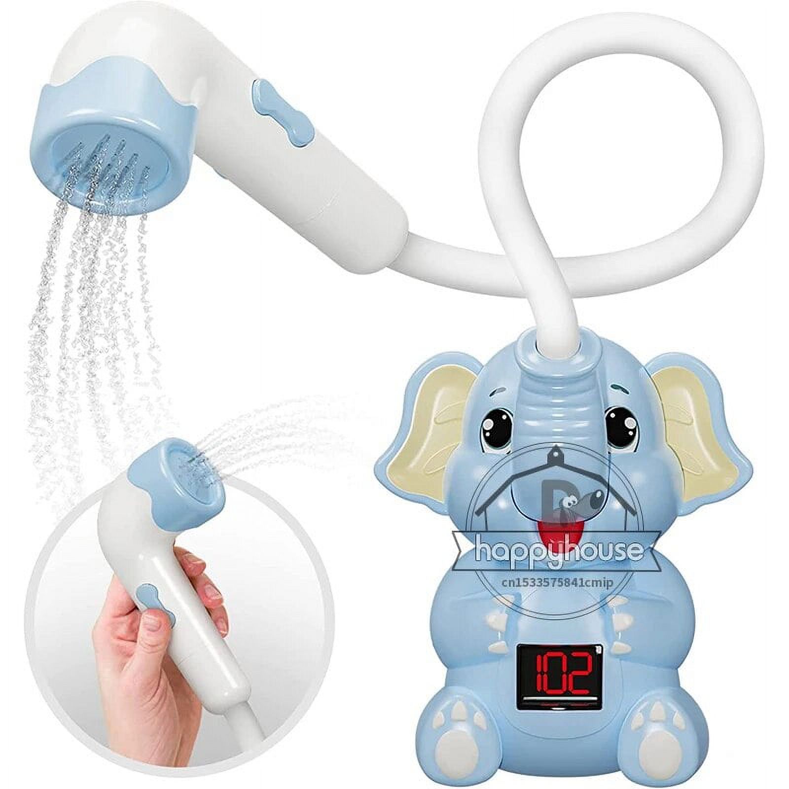 Baby Bath Toys Bath Shower with Shower Thermometer Electric Elephant ...