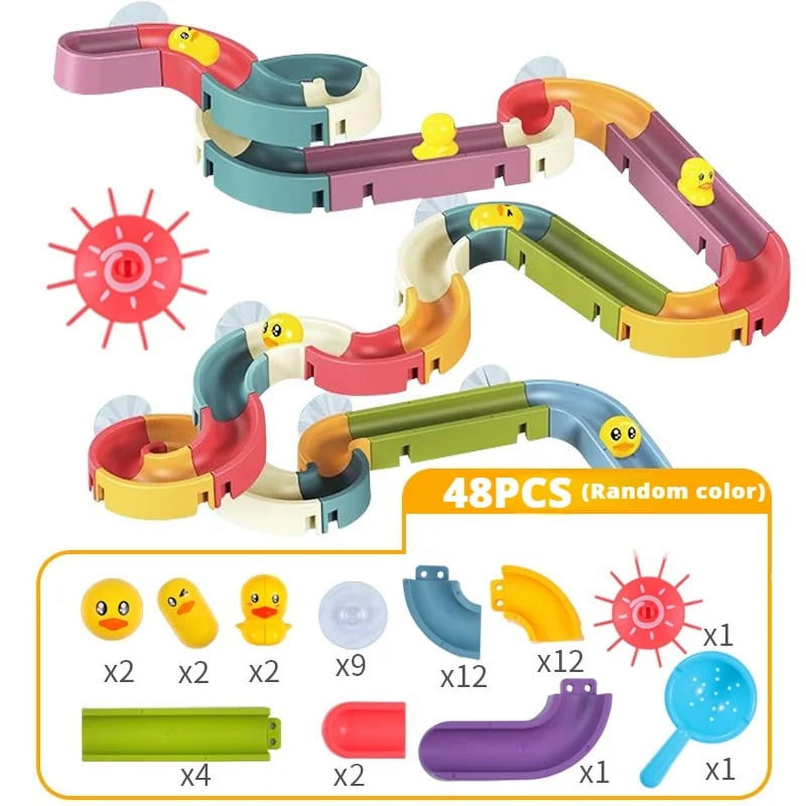 Baby Bath Toys DIY Slide Tracks Pipeline Yellow Ducks Bathroom Bathtub