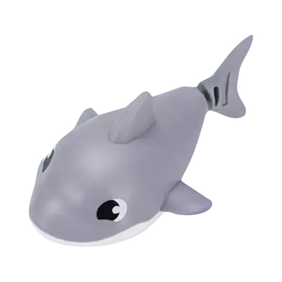 Baby Bath Toys Shark Wind-up - Floating in Pool, Toddler Bath Toys No Holes, Great for Outdoor Tub, Kids Water Toys Beach,Gray
