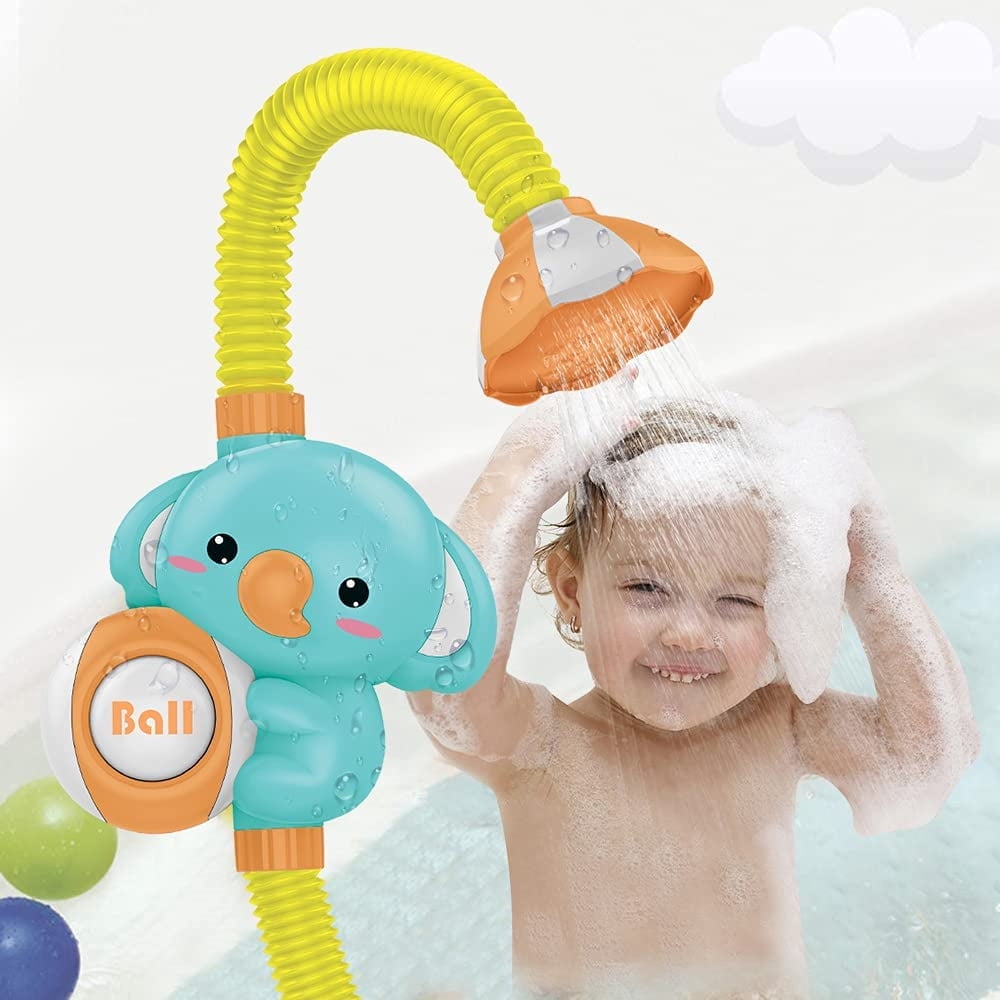 Baby Bath Toys with Shower Head, Showerhead Toy, Elephant Bathtub Water ...