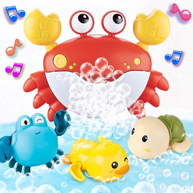 Fun Water Safe Bath Toys V C o n e j o Crab Bubble Maker with Songs