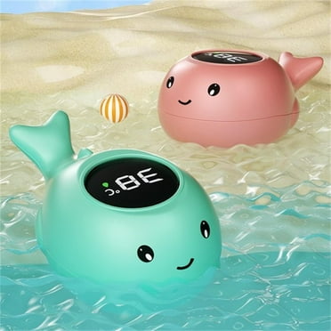 Baby Bath Tub Water Thermometer - Digital Water Temperature Thermometer & Room Thermometer, Fish Floating Toy for Infant Toddler Bathtub Pool with Temperature Warning