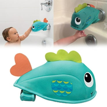 Baby Bathtub Faucet Cover 鈥?Cute Fish-Shaped Bath Spout Protector for Safety and Decoration