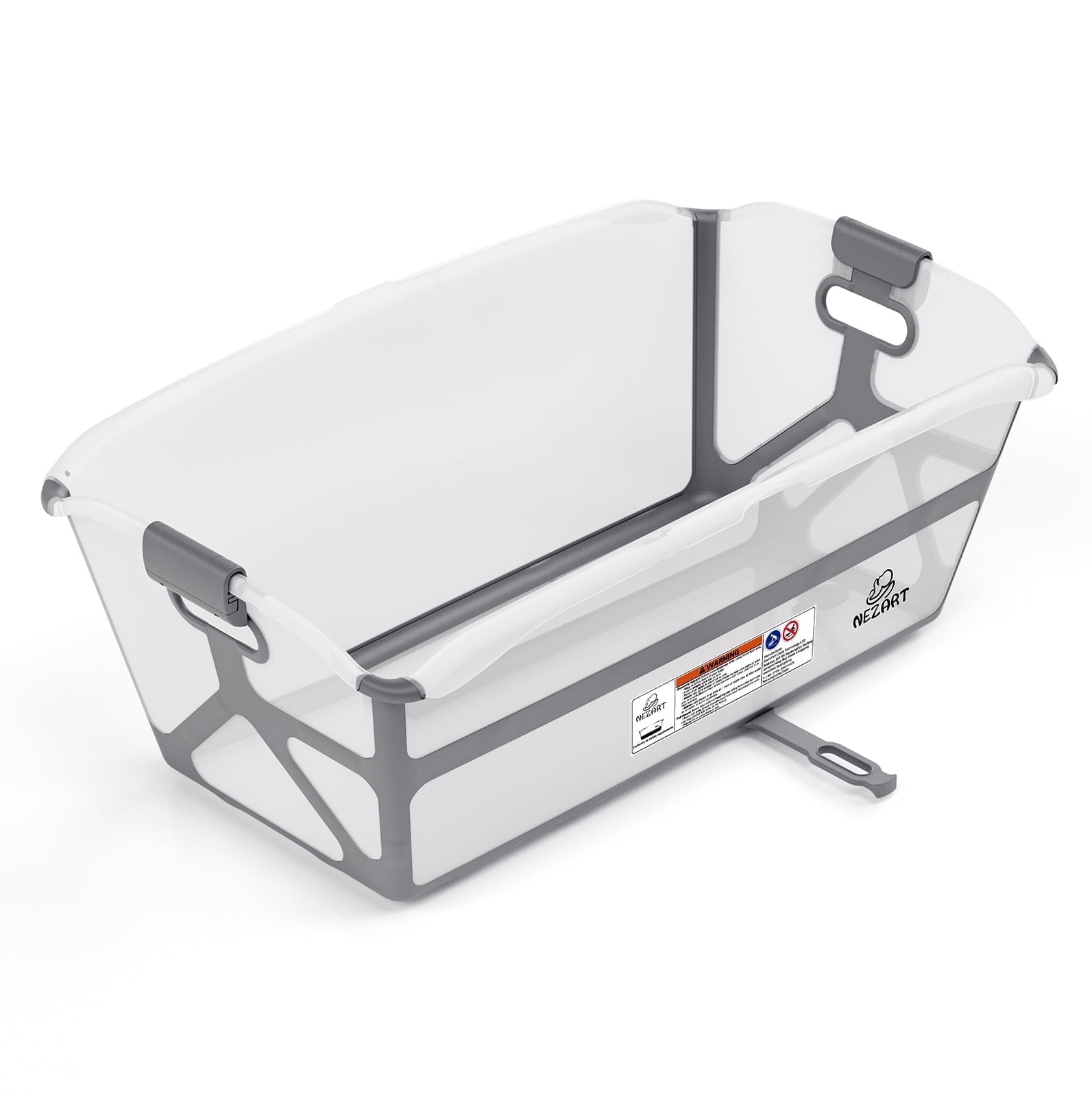 Spacious Foldable Baby Bathtub - Lightweight & Easy to Store - Convenient to Use at Home or Traveling