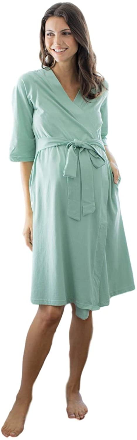 Nursing Gown Baby Be Mine Maternity Nursing Robe Super Soft