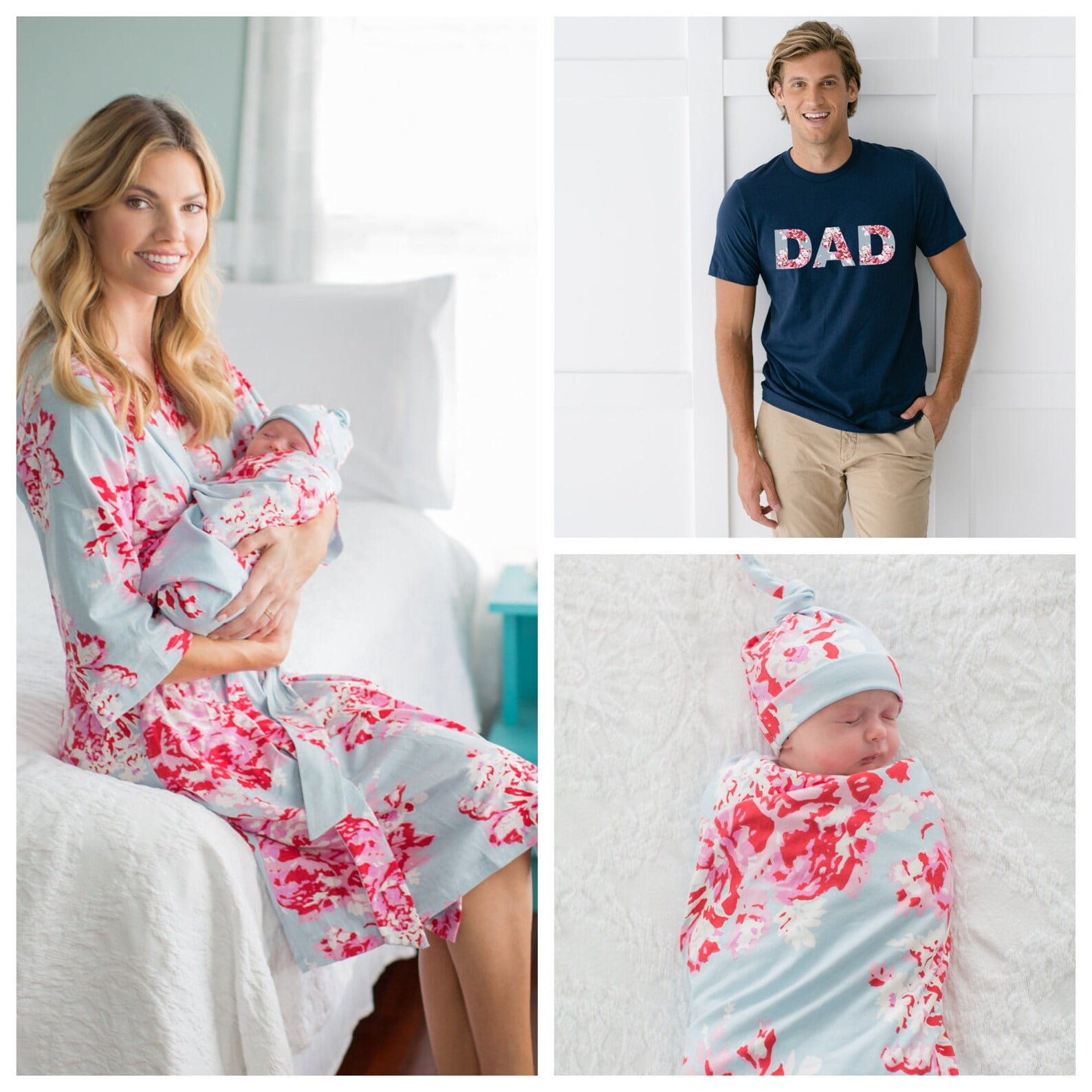 Mom and son matching robe and swaddle hotsell