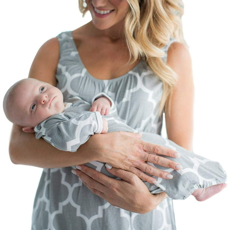 Baby Be Mine Maternity/Nursing Nightgown & Matching Baby Layette Set,  Newborn, Nightdress, Maternity Gown, Nursing Gown, Delivery Gown, Maternity  Sleepwear 