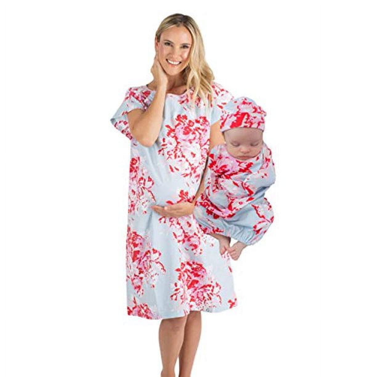 Mama Hospital Nightie, knee Length with Baby Pouch in Sage Green by Angel  Maternity Online | THE ICONIC | Australia