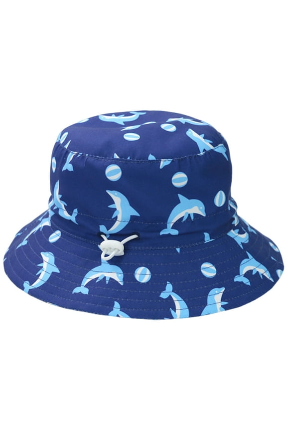 Baby Beach Hat Toddler Kids Summer Bucket Hat Cartoon Dinosaur Print Wide Brim Sun Hat Soft Breathable Outdoor Beach Hat Fisherman Style Toddler Boy Sun Hat Blue1 3 Months-6 Months