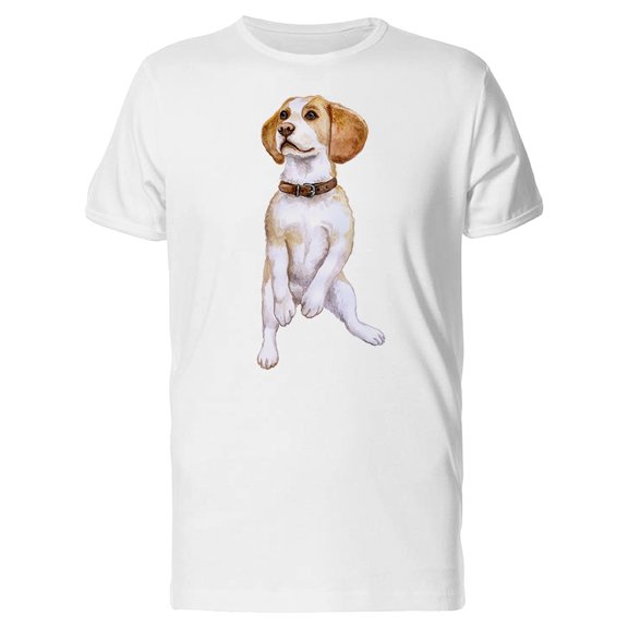 Baby Beagle In Watercolor T-Shirt Men -Image by Shutterstock, Male x-Large