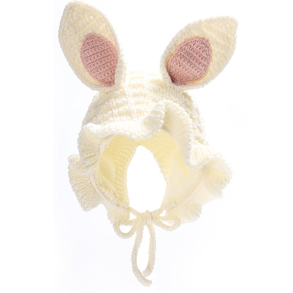 Baby Beanie Easter Bunny Hat Crochet Bonnet Hat Earflap Pilot Hats Rabbit  Ears Beanie Cap Winter Warm Knit Caps for Toddlers Baby Girls and Boys -  Walmart.com, image size:1000x1000