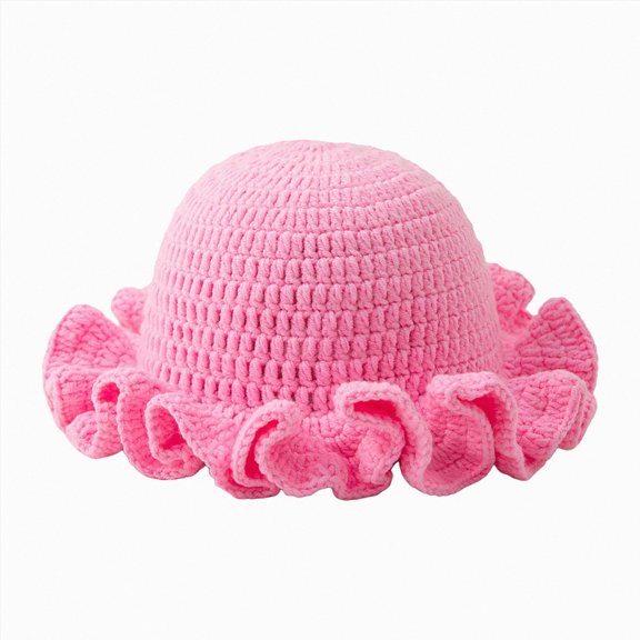 Baby Beanie Knit Winter Hats for Infant Toddler Kids Caps(Pink,F)