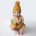 thumbnail image 1 of Baby Beanies Kids Soft Warm Knit Warm Beanie Hat for Snow Baby Boys Girls Winter Knit Hat 0-1 Years, 1 of 7