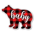 thumbnail image 1 of Baby Bear Plaid - 5" Vinyl Sticker - For Car Laptop I-Pad - Waterproof Decal, 1 of 1