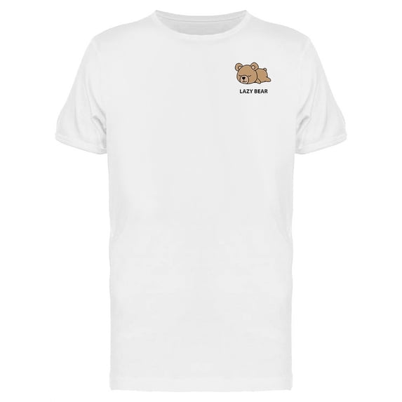 Baby Bear Sleeping "lazy Bear" T-Shirt Men -Image by Shutterstock, Male 4X-Large