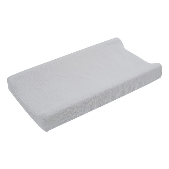 Baby Bed Cover Breathable Simple Style,Cotton Yarn Care Table Changing And Washing Outer Cover,Nursing Table Cover Soft Smooth Changing Pads Cover Soft Comfy Bassinet Pad,White,31.89x16.14x5.12"