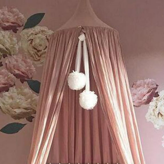 Baby Bed Hanging Flower Crib Accessories Wall Pendant Chiffon Nursery Net Ornament Nursery Decoration