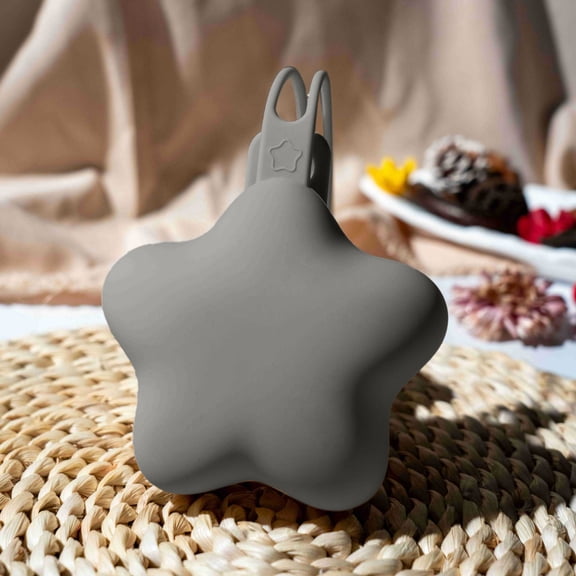 Baby Bed Rattle Silicone Pacifier Holder for Portable Protective Pacifier Storage Pouch for Boys Girls,9.06x3.78x1.97 inch,Gray