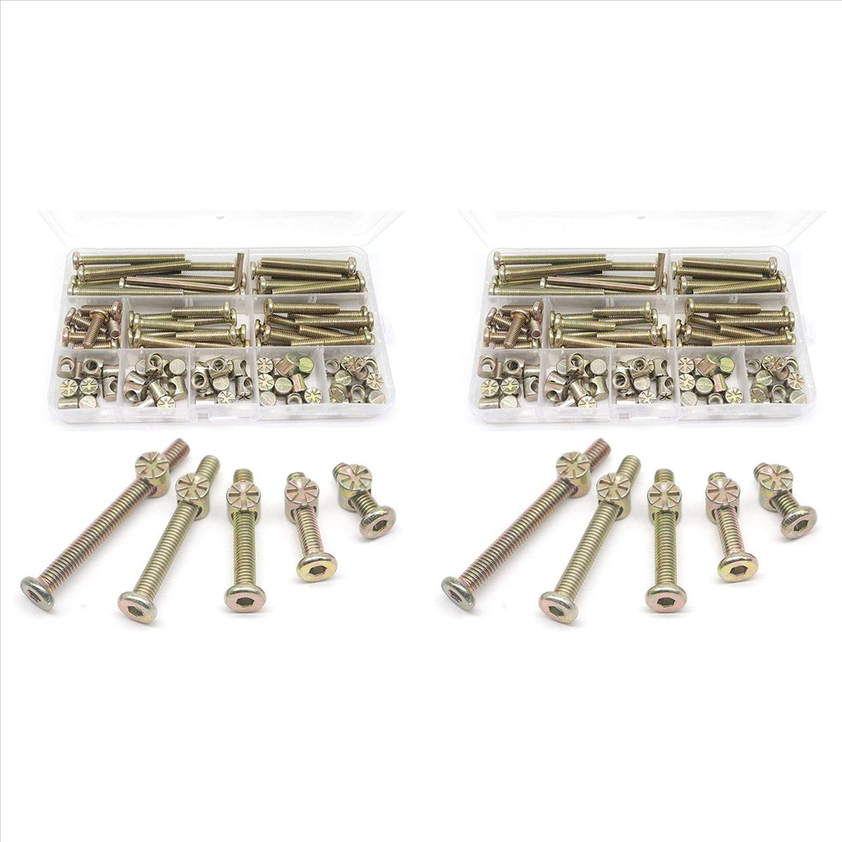 Baby Bed Screws Bolts Kit,Hex Drive Socket Cap Nuts Assortment Kit,for ...