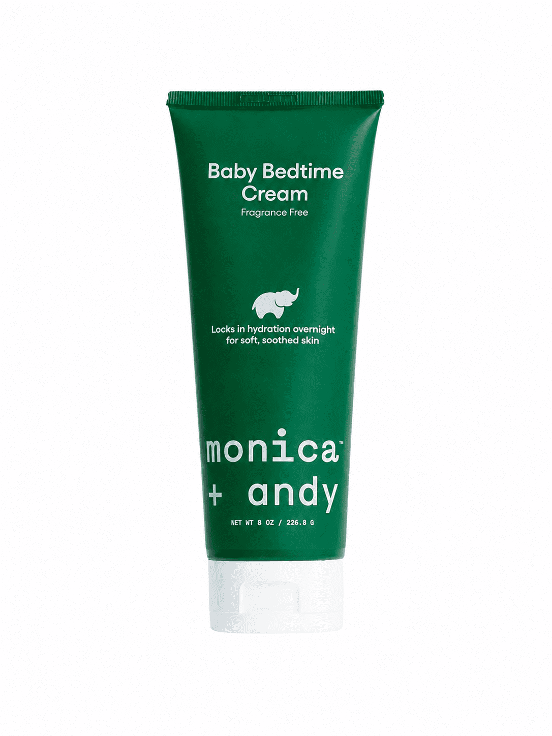Monica + Andy Fragrance Free Baby Bedtime Cream, Overnight Moisturizer for Sensitive Infant Skin, 8 oz