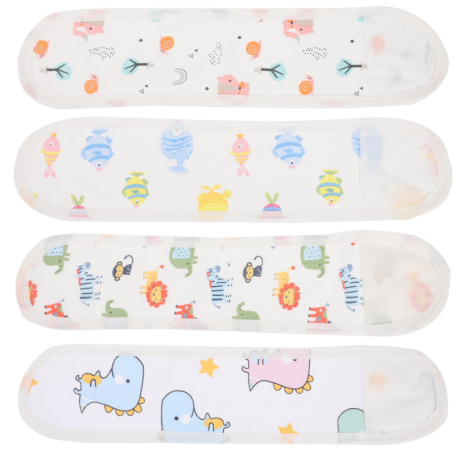 Baby Belly 4 Pcs Band for Gas Colic Protectors Big Dinosaur Belt