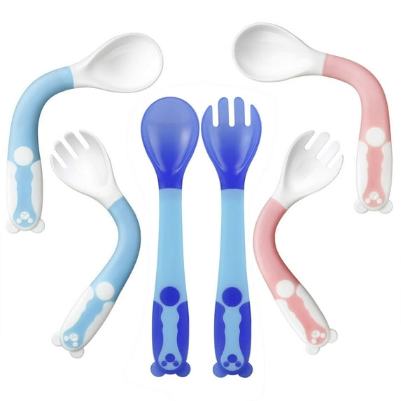 Baby Bendable Utensils Spoons| Training Learning Feeding for Kids ...
