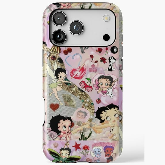 Baby Betty Boop Collage Classic Cartoon Cutie Design iPhone Case 17 through 11 Pro Max