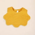 thumbnail image 1 of Baby Bib For Girls,Reversible Waterproof Handmade Natural Cotton Baby Drool Bib 0-12 months Yellow 0-2 Years, 1 of 4