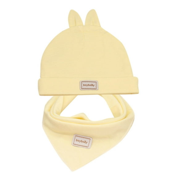 Baby Bibs Baby Bandana Drool Bibs Cotton for Unisex Boys and Girls, Soft Absorbent Set for Teething and Drooling,Color:Yellow